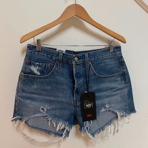 Levi's 501 High Rise Women's Jean Shorts Button Fly Size 30